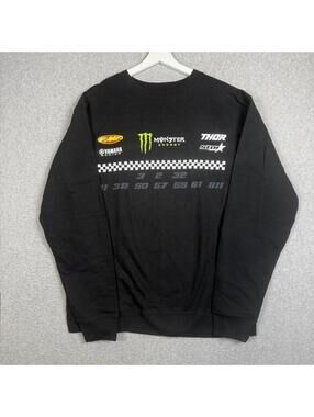 FMF Performance Motocross Men's Size Large Black Pullover Sweatshirt Yamaha